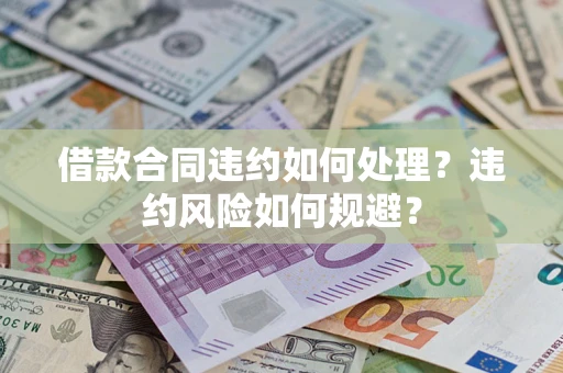 济南借款合同违约如何处理？违约风险如何规避？