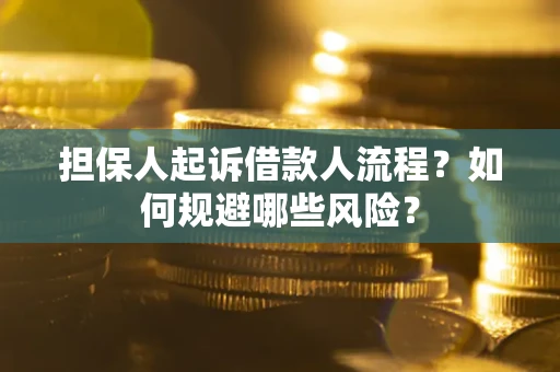 济南担保人起诉借款人流程？如何规避哪些风险？