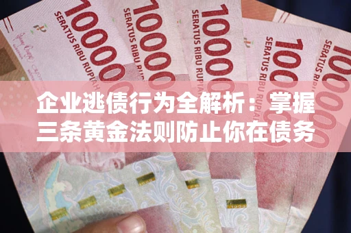 济南企业逃债行为全解析：掌握三条黄金法则防止你在债务乱局中“踩雷”