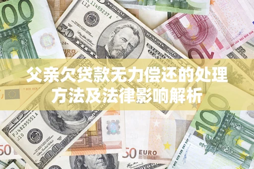 济南父亲欠贷款无力偿还的处理方法及法律影响解析